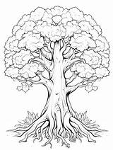 Tree Trunk Coloring Pages sketch template