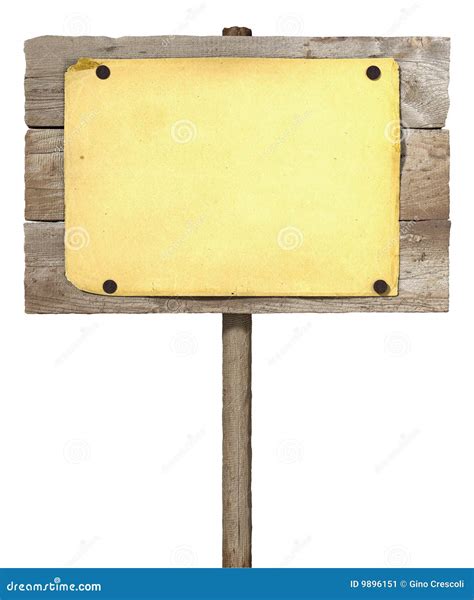 Wooden Board Sign Stock Image - Image: 9896151