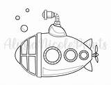 Submarine Coloring Page Coloring Pages Submarine Drawing  sketch template