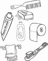 Personal Hygiene Coloring Sheets Pages sketch template