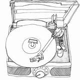 Record Player Coloring Pages Free Printable  Vrogueco sketch template