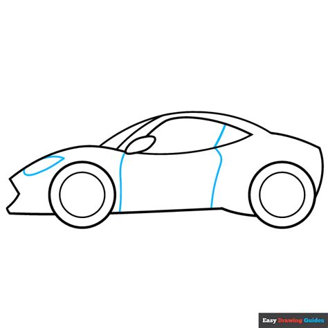 How to Draw a Sports Car - Really Easy Drawing Tutorial