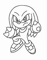 Knuckles Coloring Pages Free Printable PDF sketch template