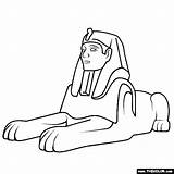 Egyptian Sphinx Coloring Pages sketch template