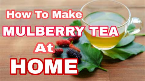 How to Make MULBERRY TEA at Home - YouTube