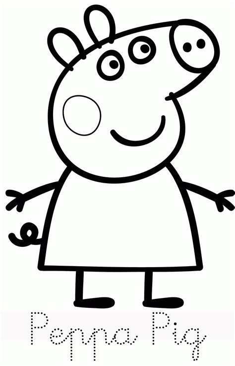 Peppa Pig Coloring Pages Free Printable - Coloring Home