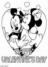 Disney Valentine Printable coloring Page sketch template