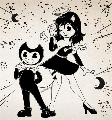 Bendy x Alice - Bendy and the Ink Machine by SaphirahH.deviantart.com ...