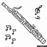 Oboe Coloring Pages  Kidsuki sketch template
