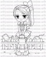 Digital Stamp Little Garden Sally107 Digi Coloring Page  sketch template