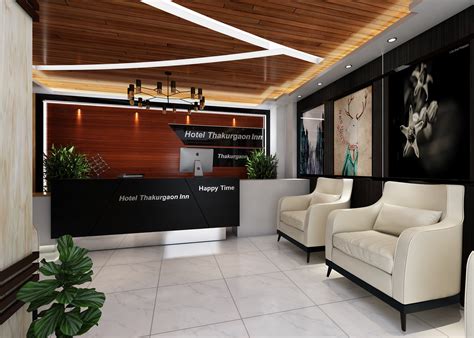 ArtStation - Hotel Reception Interior Design.