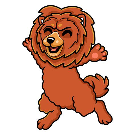 Cute little lion dog cartoon 16835149 Vector Art at Vecteezy