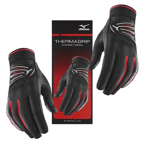 Mizuno Thermagrip Golf Gloves Black - Discount Golf Gloves - Hurricane Golf