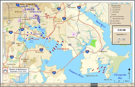 Battle of Baltimore HTML5 Animated Map – Western Heritage Mapping