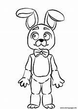 Fnaf Bonnie Coloring Pages Printable sketch template