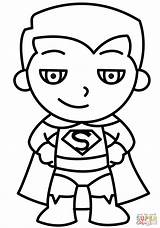 Chibi Superman coloring Page  Free Printable Coloring Pages sketch template
