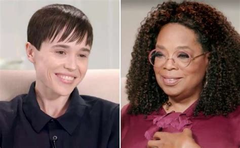 Elliot Page tearfully tells Oprah of his happiest moment after transition