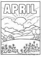April Coloring Pages For Kids sketch template