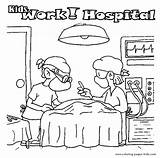 Hospital Coloring Page sketch template