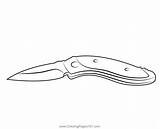 Pocket Knife Coloring Page  Drawing Pages sketch template