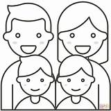 Dibujo de Hombre Familia mujer Y Dos Niños Para Colorear  Dibujos sketch template