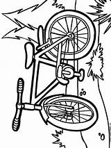 Bicycle coloring pages sketch template