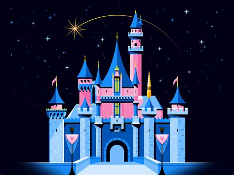 Sleeping Beauty's Castle 🏰 | Disney drawings, Disney castle drawing, Castle illustration