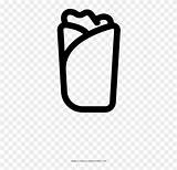 Burrito Coloring Page  Drawing Full Size PNG Clipart Images Download sketch template