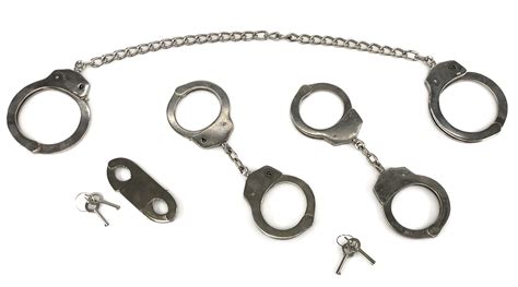 Lot - 4PC HANDCUFFS, LEG CUFFS, & THUMB CUFFS