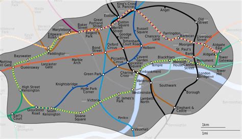 Tube Map Zone 1