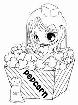 Chibi coloring Pages sketch template