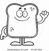 Bread Slice Drawing Sketch Coloring Page sketch template