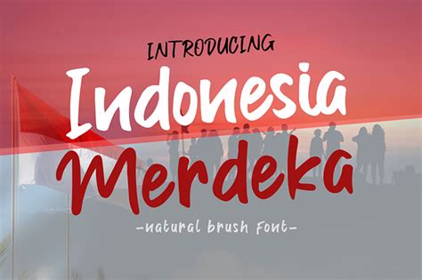 Indonesia Merdeka Font | Designed by Madatype Studio