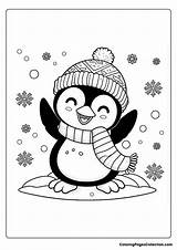 Penguin Coloring Pages  100% Free Printable sketch template