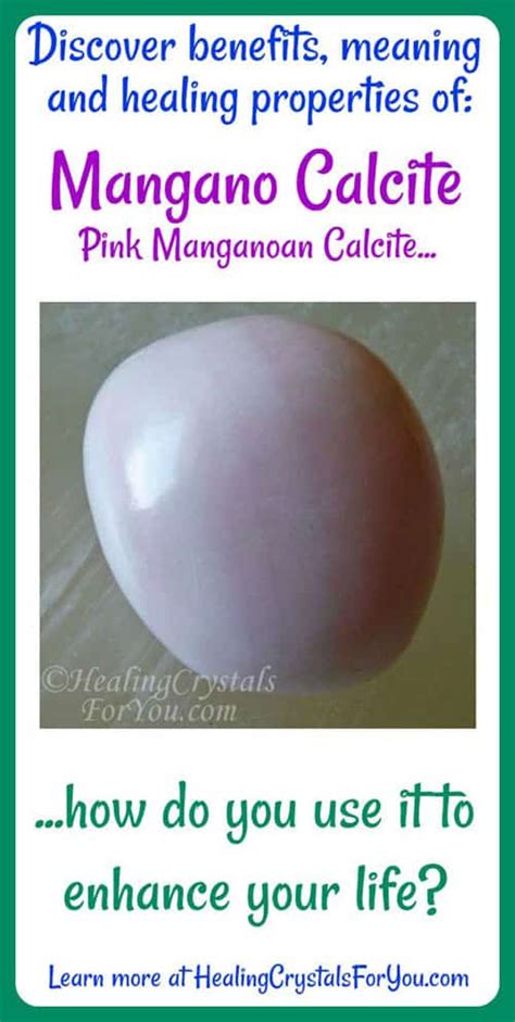 Pink Mangano Calcite Relieves Grief And Fear