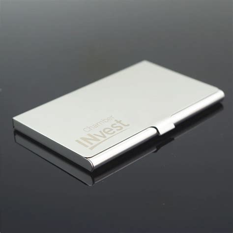 Personalized Metal Business Card Holder Custom Logo Engraved Business Name Card Holder Case ...