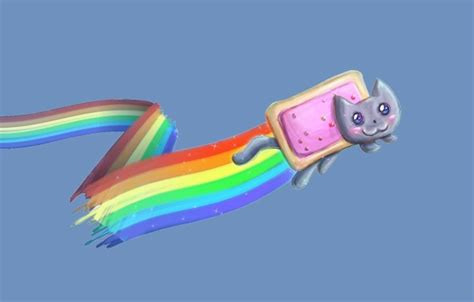 Photo Wallpaper Rainbow, Nyan Cat, Nyan Cat - Нянь Кэт - 1332x850 ...