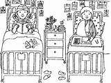 Printable Hospital Building Coloring Page  Free sketch template
