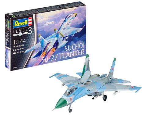 Buy Revell 03948 Suchoi Su-27 Flanker 1:144 Scale Unbuilt/Unpainted Plastic Model Kit Online at ...