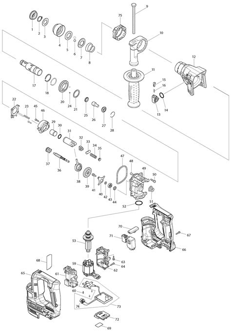 RH01Z Makita Rotary Hammer Parts - Makita Rotary Hammer Parts - Makita Parts - Tool Parts