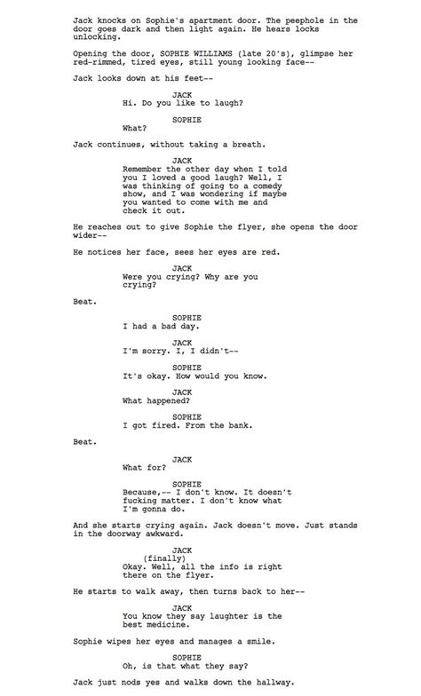 Script excerpt from upcoming JOKER origin film starring Joaquin Phoenix (from LA audition ...