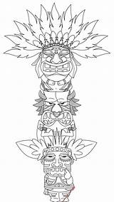 Free Printable Totem Pole Coloring Pages For Kids sketch template
