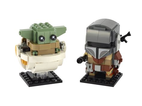 Flagship Stores LEGO BrickHeadz Star Wars The Mandalorian & Child 75317 Building Kit 295 Pieces ...