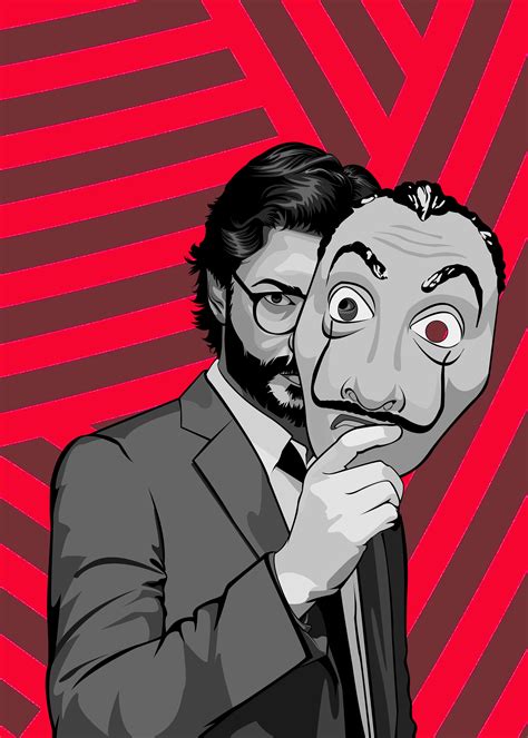 Profesor Money Heist by paulart | Digital portrait art, Pop art posters ...