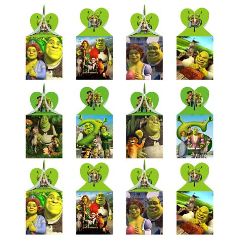 Buy Tuklye 12pcs Shrek Party Favor Gift Boxes, Shrek Movie Theme ...