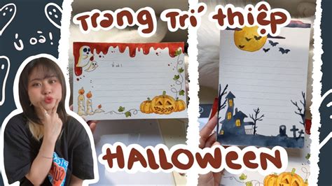 Trang trí thiệp Halloween | Beisme - YouTube