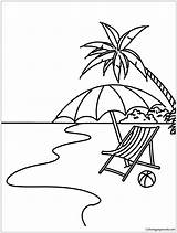 Coloring Book Beach Scene Pages sketch template