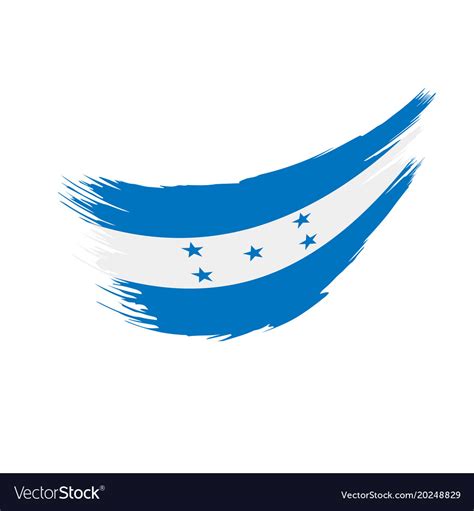 Honduras flag Royalty Free Vector Image - VectorStock