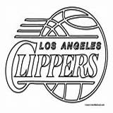 La Clippers Coloring Pages sketch template