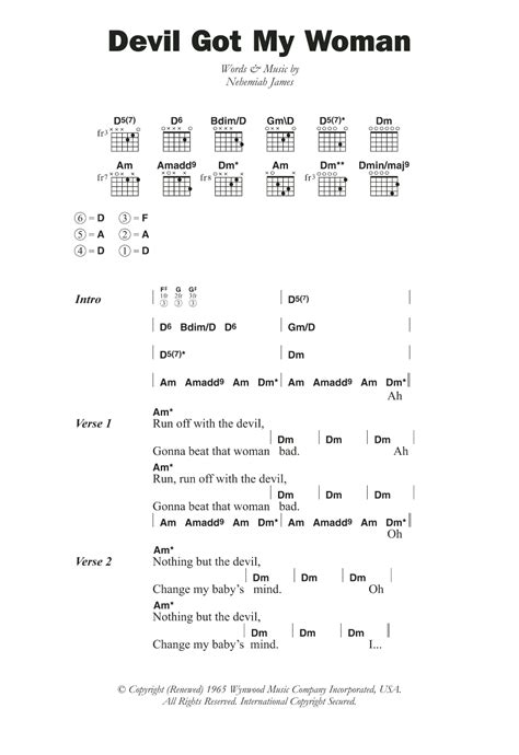 Devil Got My Woman by Skip James - Guitar Chords/Lyrics - Guitar Instructor